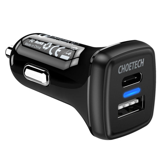 NNEDSZ Choetech TC0005 36W Quick Charge 3.0 USB Type-C Car Charger-0